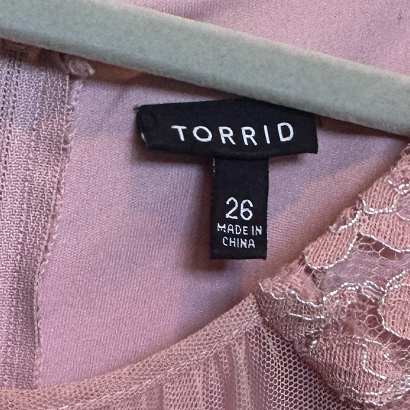 Torrid Pink Lace Maxi Dress - Picture 2 of 8